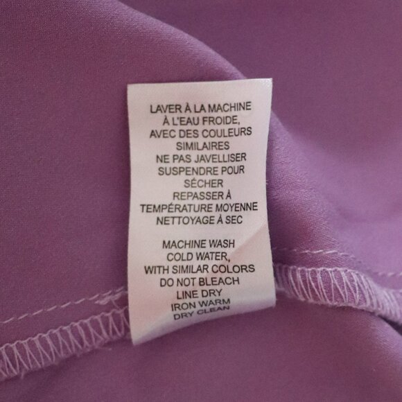 Dynamite Leslie Satin V-Neck M Purple Sleeveless Cami Mini Bodycon Wrap Dress - Picture 12 of 12